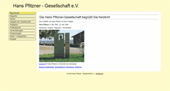 Desktop Screenshot of pfitzner-gesellschaft.de